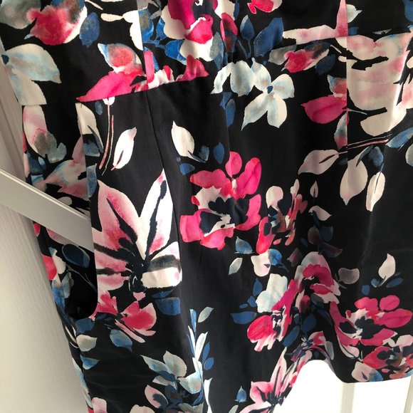 French Connection Fitted Floral Mini Dress 4 Small - Picture 8 of 13